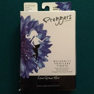 Maternity footless compression tights